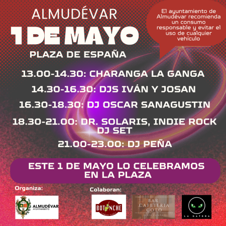 Imagen 1 de mayo en la plaza de España