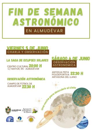 Imagen FIN DE SEMANA ASTRONÓMICO EN ALMUDÉVAR Y ARTASONA DEL LLANO